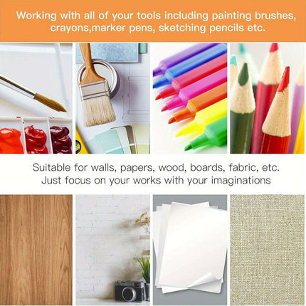 Nature's Touch: 16-Piece Reusable Stencil Set for Artistic Home Transformations