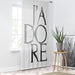 J'adore - Quote Window Curtains | Blackout | 50" x 84" Printify