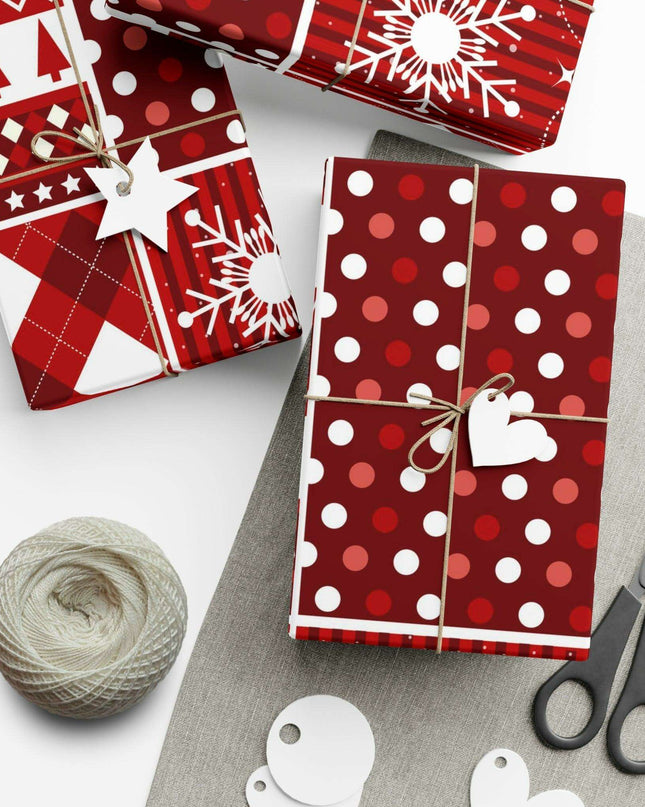Elegant Customizable Christmas Gift Wrap - Premium Matte & Satin Finishes Made in the USA
