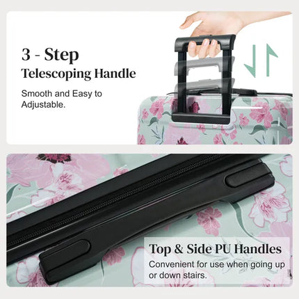 Peekaboo Studio 5-Piece Hardside Luggage Set - Lightweight & Lockable