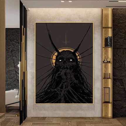 Black Monster Canvas Home Decoration Mural
