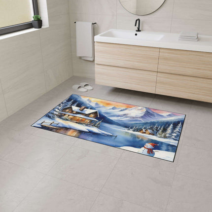 Personalized Luxury Polyester Area Rug with Anti-Slip Backing