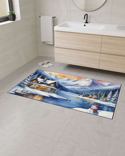 Personalized Luxury Polyester Area Rug with Anti-Slip Backing