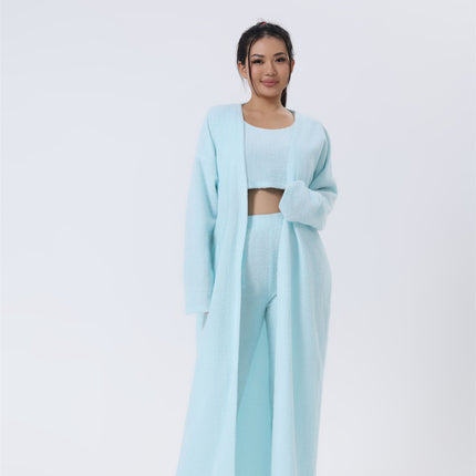 Cozy Pajama Set, 3 Piece Lounge Set, Cute Loungewear, Warm Suit Sets,