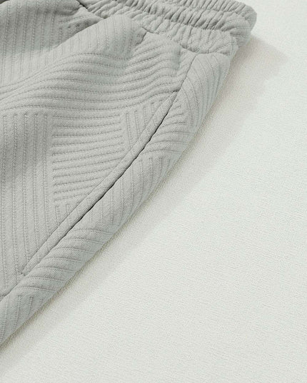 Stylish Gray Textured Lounge Set for Ultimate Relaxation