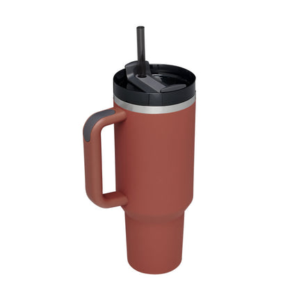 Peekaboo Studio 40 Oz Insulated Tumbler with Handle & Straw, Spill Pro