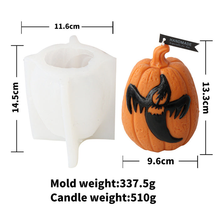 Haunted Harvest Silicone Candle and Lantern Mold for Spooky Halloween Home Decor