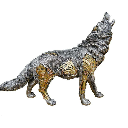 Punk Dog Resin Mechanical Sculpture - Unique Punk Vibe Animal Ornament