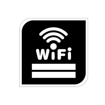 3D Acrylic WiFi Access Reminder Sign for Restaurants and Public Spaces - Très Elite