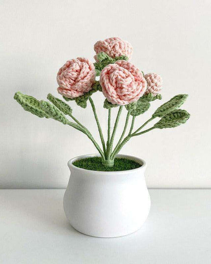 Handcrafted Korean Wool Sunflower Arrangement for Chic Home Elegance