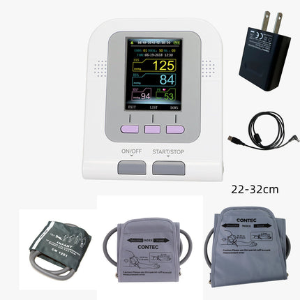 CONTEC08A Digital Arm Blood Pressure Monitor With 3 Cuffs Adapter PC Software