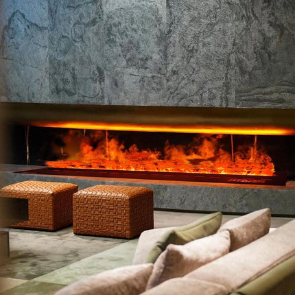 Modern 3D Steam Fireplace Insert & Humidifier for Home