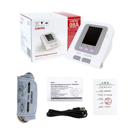 Contec 08A Digital Upper Arm Blood Pressure Monitor With 3 Cuffs And PC Software