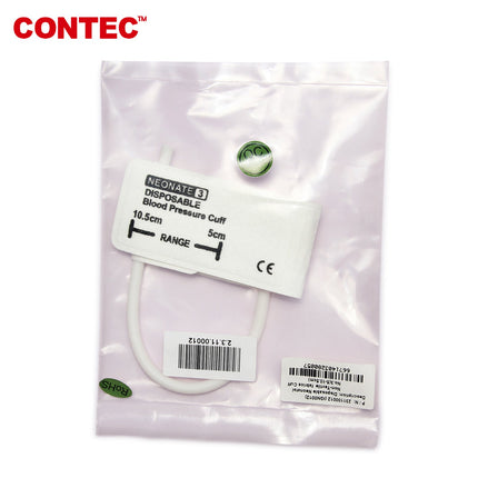 CONTEC Neonate Upper Arm Pediatric Blood Pressure Cuff 5 to 10.5 cm Disposable