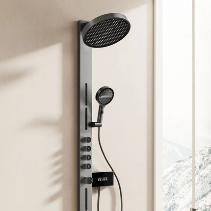 Matte Grey Thermostatic Shower Set | Concealed Design & Luxury