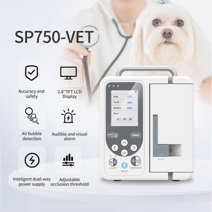SP750VET Veterinary Infusion Pump With Accurate Flow Control And Alarm