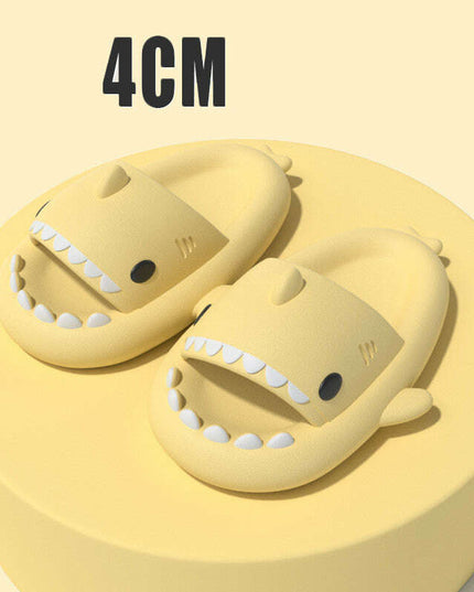 Adult's Slippers Indoor Outdoor Funny Shark Cartoon