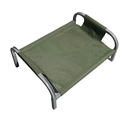 Peekaboo Studio Metal Pet Camp Bed Doghouse with Summer Shade Canopy