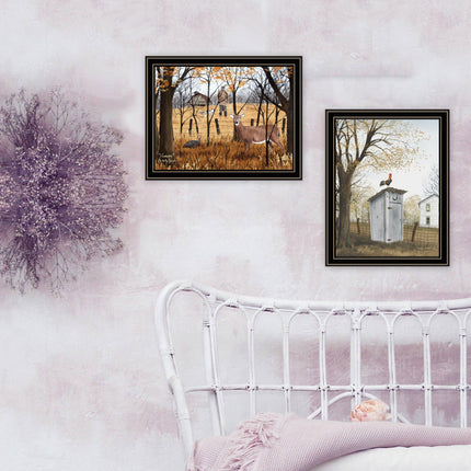 Billy Jacobs 2-Piece Black Framed Wall Art Set - Multicolor Prints
