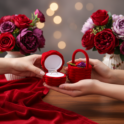 Christmas Gift Box, Flower Basket, Earring Box, Ring Box, Jewelry Box