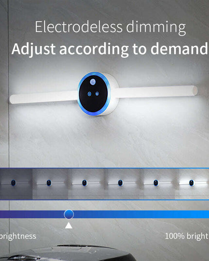 Smart Cabinet Light Clock Timing Sensor Light Removable LED Wardrobe Light Manual Sweep Switch Light