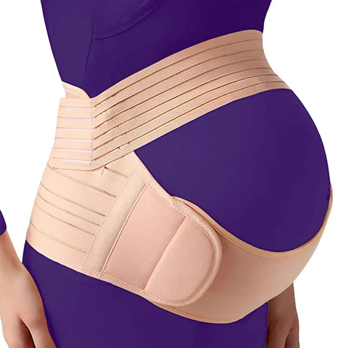 Maternity Support Belly Band with Adjustable Back Belt for Pregnant Women