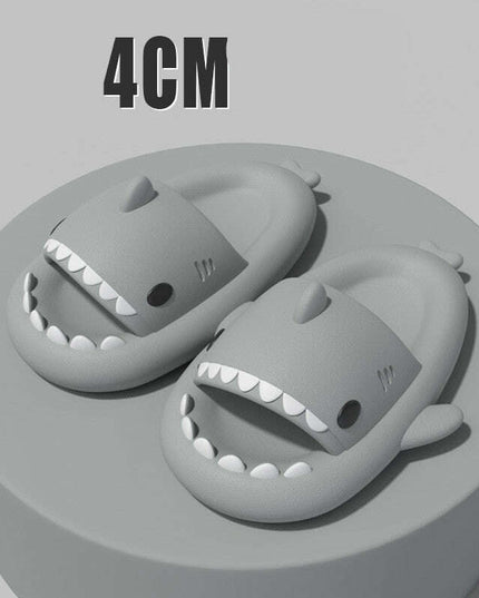 Adult's Slippers Indoor Outdoor Funny Shark Cartoon