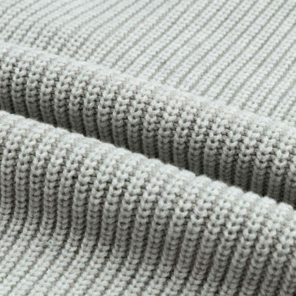 Elegant Knit V Neck Sweater and Flowing Trousers Ensemble