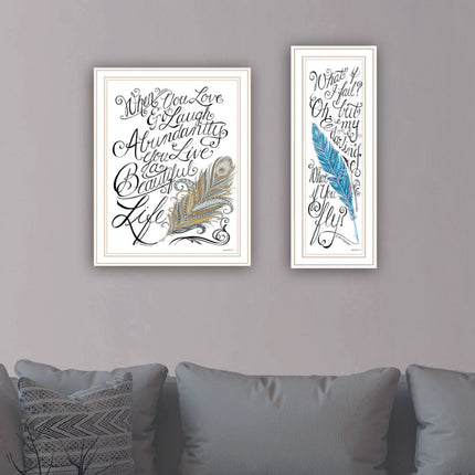 Deb Strain 2-Piece Framed Wall Art Set - Inspirational Design for Home