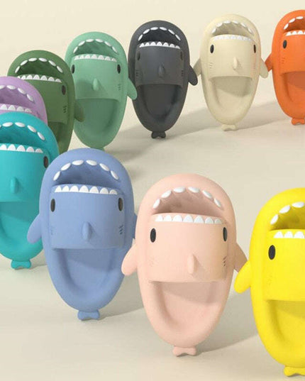Adult's Slippers Indoor Outdoor Funny Shark Cartoon