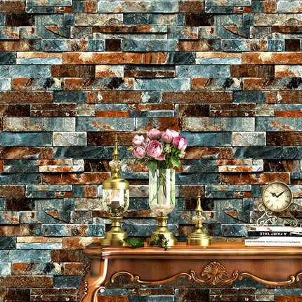 Peekaboo Studio Hall Retro Culture Marble Tile Wallpaper - Easy Peel &