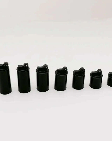 7-Piece Acrylic Ring Display Stand Set with Varying Heights for Jewelry Showcase and Photography