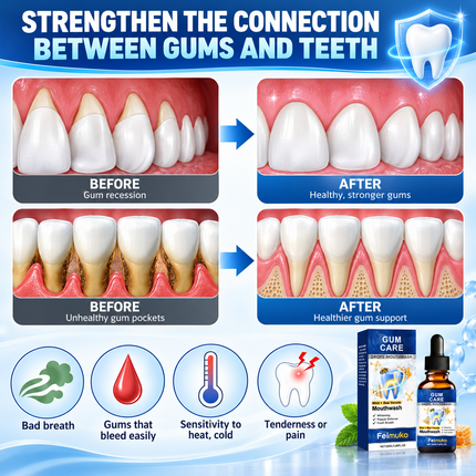 Damaged Gum Repair Care Gel Serum – Soothes Sore Gums & Deep Cleans Teeth