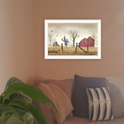Billy Jacobs After The Harvest White Framed Wall Art - Home Decor Prin