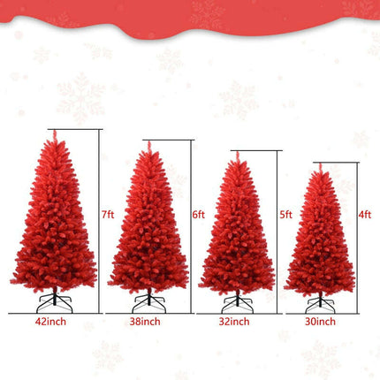PVC Christmas Tree, Christmas Decorations, Red