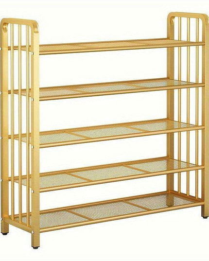 Elegant Metal Shoe Organizer for 12-20 Pairs: A Chic Storage Solution for Every Room