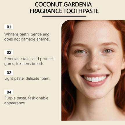 Peekaboo Studio Coconut Blossom Whitening Toothpaste - Natural Flavor
