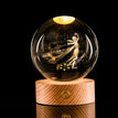 Elsa / 6cm Crystal Ball Base