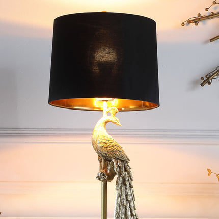 Room & Decor 29" Golden Peacock Table Lamp - Elegant Design & Durable