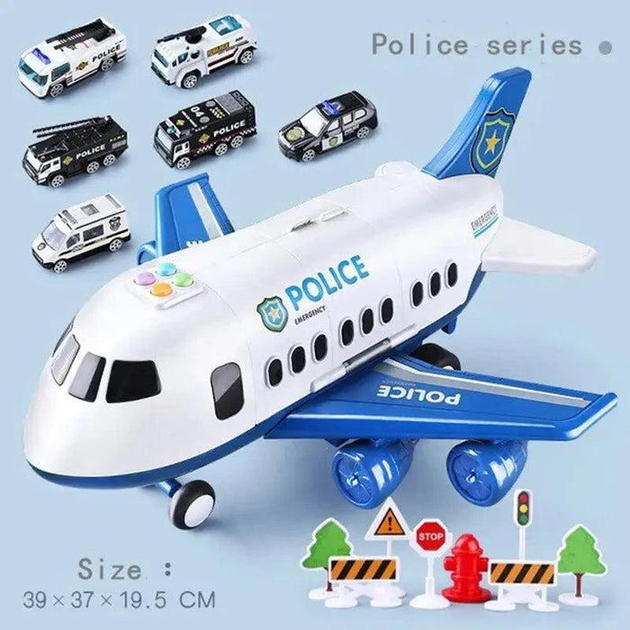 대형 조기 교육용 항공기 장난감 - 어린이를 위한 재미있는 DIY 자동차 비행기