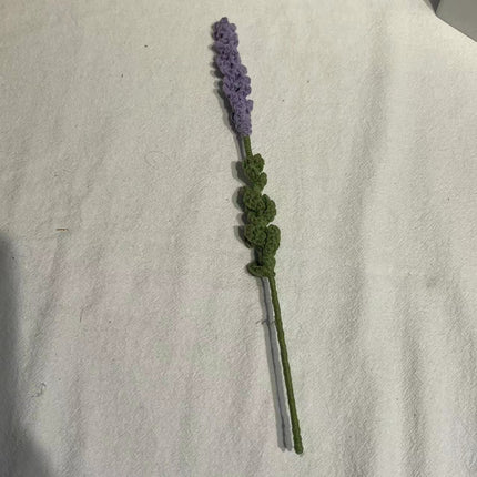 Peekaboo Studio Hand-Woven Lavender Artificial Flower - Wool & Realist