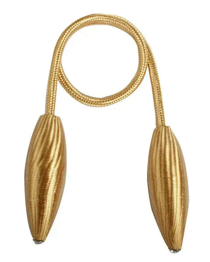Versatile Plush Alloy Curtain Tiebacks with Adjustable Ropes for Heavy Drapes