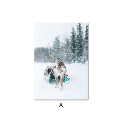 Winter Forest Landscape Mural Art Painting