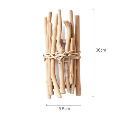 Wooden Vase Handmade Modern Simple Home Decor 30x24.5cm Or 38x15.5cm