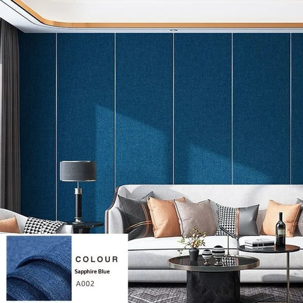 Peekaboo Studio Thickened Linen Texture Self-Adhesive Wallpaper