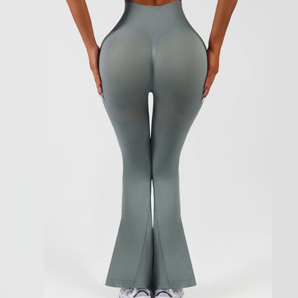 Women's High Waisted Flared Yoga Pants – Scrunch Butt & Bootcut Design