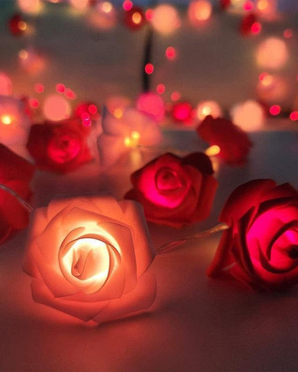 Enchanted Rose Glow: 3m LED Fairy Lights for Valentine's Day