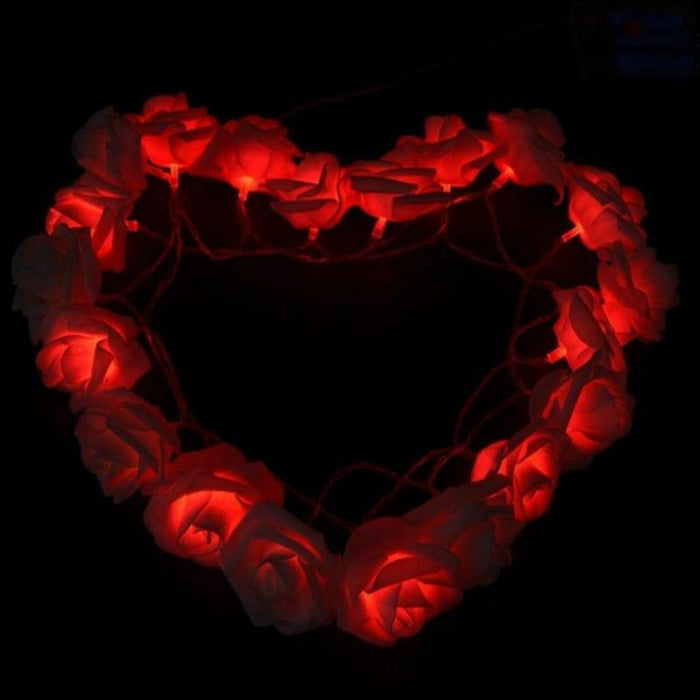 Romantic Rose Glow: 3m LED String Lights for Valentine's Day