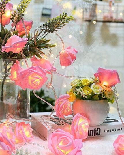 Enchanted Rose Glow: 3m LED Fairy Lights for Valentine's Day