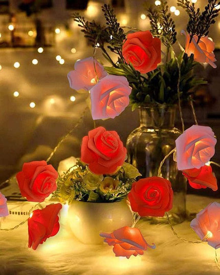 Enchanted Rose Glow: 3m LED Fairy Lights for Valentine's Day